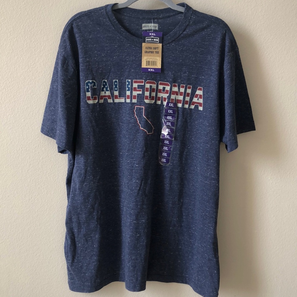 Mens State of Mine T-shirt California XXL
